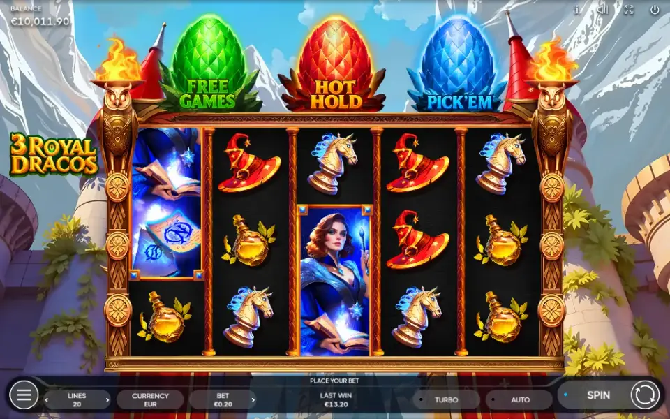 3 Royal Dracos, spin 8