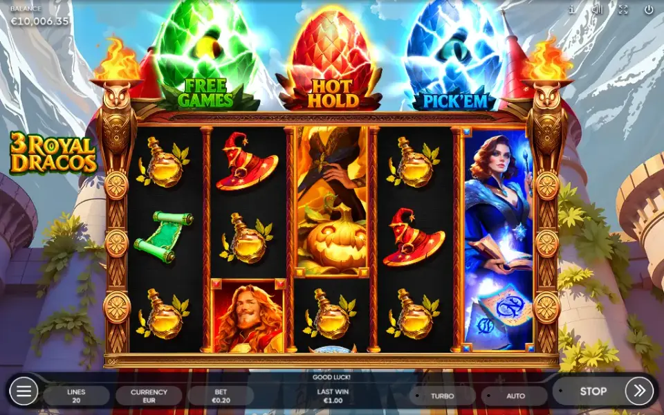 3 Royal Dracos, spin 150