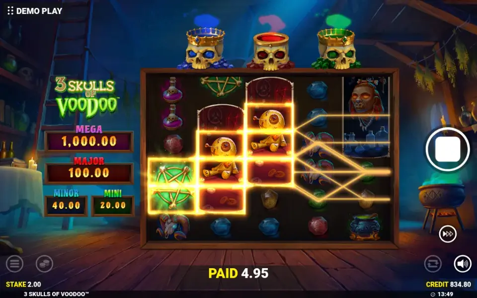3 Skulls of Voodoo, spin 117