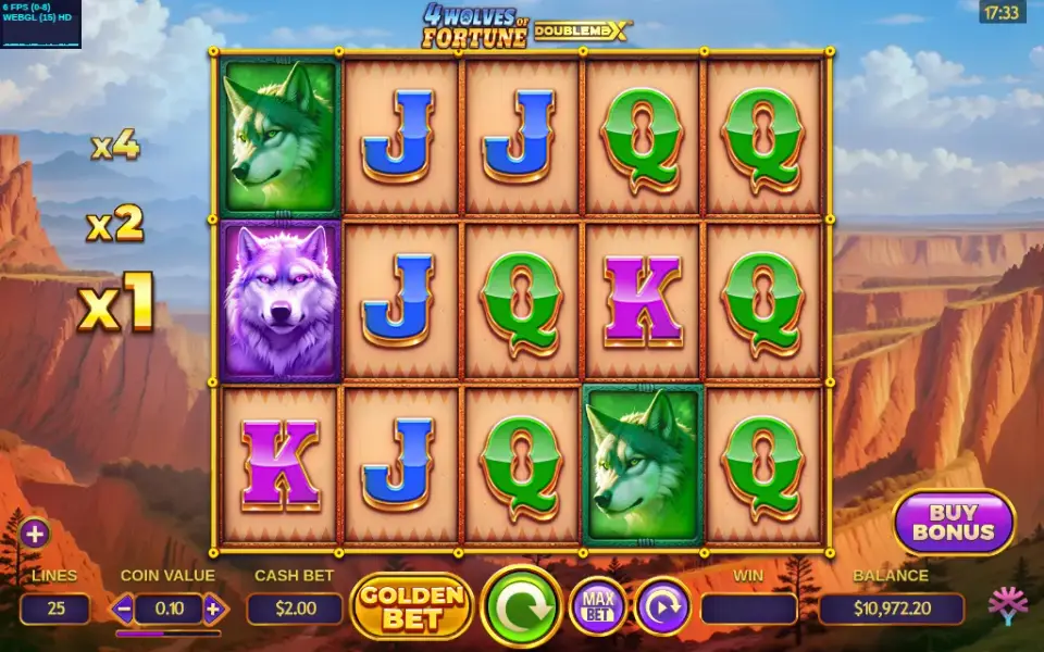 4 Wolves of Fortune DoubleMax, spin 31