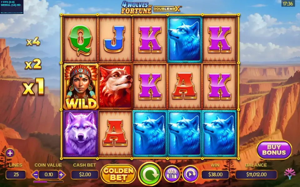 4 Wolves of Fortune DoubleMax, spin 40