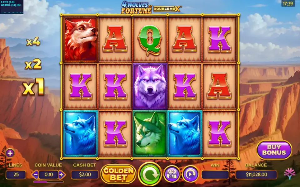 4 Wolves of Fortune DoubleMax, spin 50
