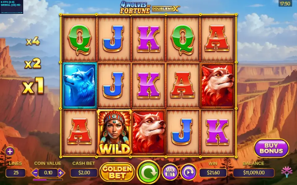 4 Wolves of Fortune DoubleMax, spin 106