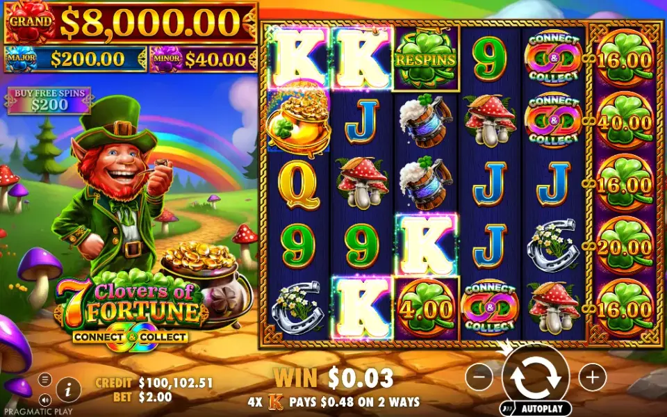 7 Clovers of Fortune, spin 62