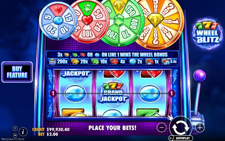 777 Wheel Blitz, spin 87