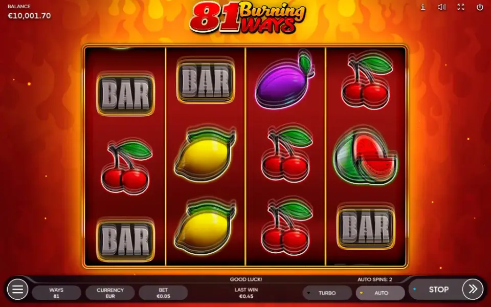 81 Burning Ways, spin 129