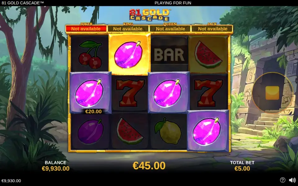 81 Gold Cascade, spin 83