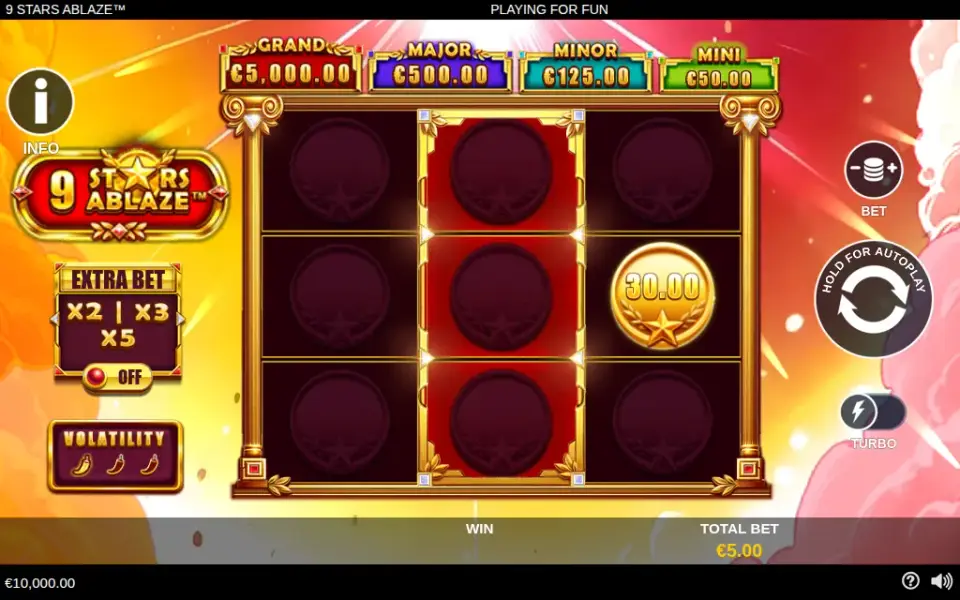 9 Stars Ablaze, spin 20