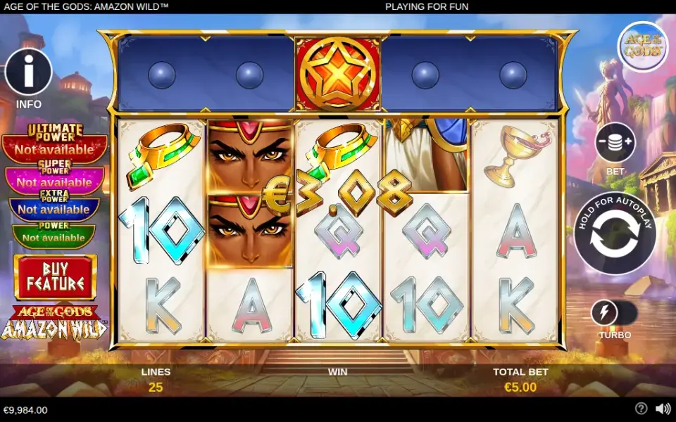 Age of the Gods: Amazon Wild, spin 33