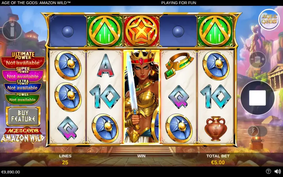 Age of the Gods: Amazon Wild, spin 120
