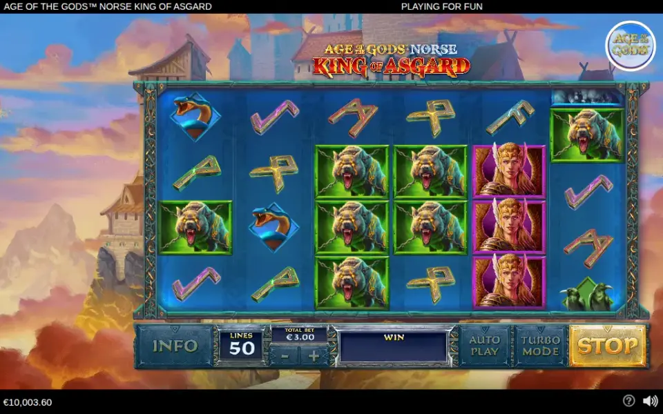 Age of the Gods Norse: King of Asgard, spin 34