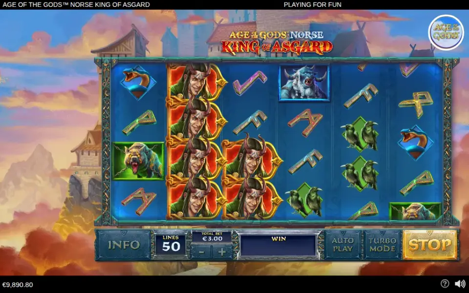 Age of the Gods Norse: King of Asgard, spin 136
