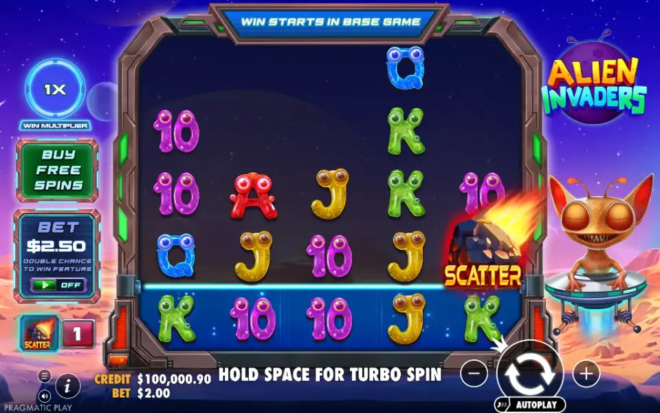 Alien Invaders, spin 122