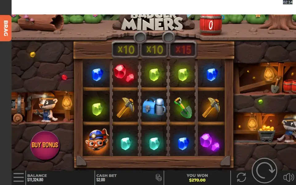 Badger Miners, spin 28