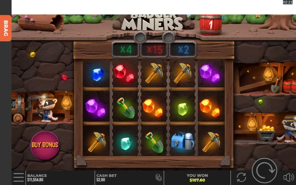 Badger Miners, spin 108
