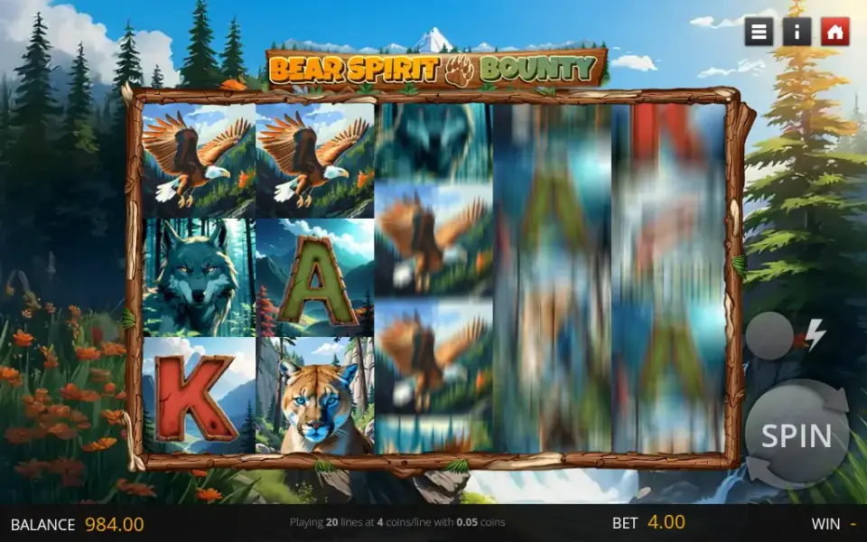 Bear Spirit Bounty, spin 6