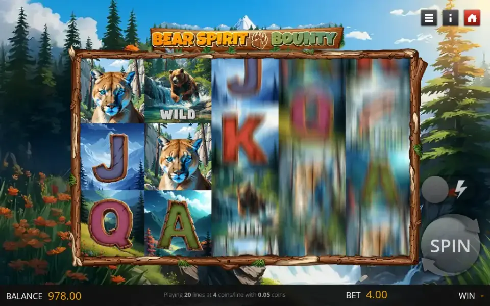 Bear Spirit Bounty, spin 19