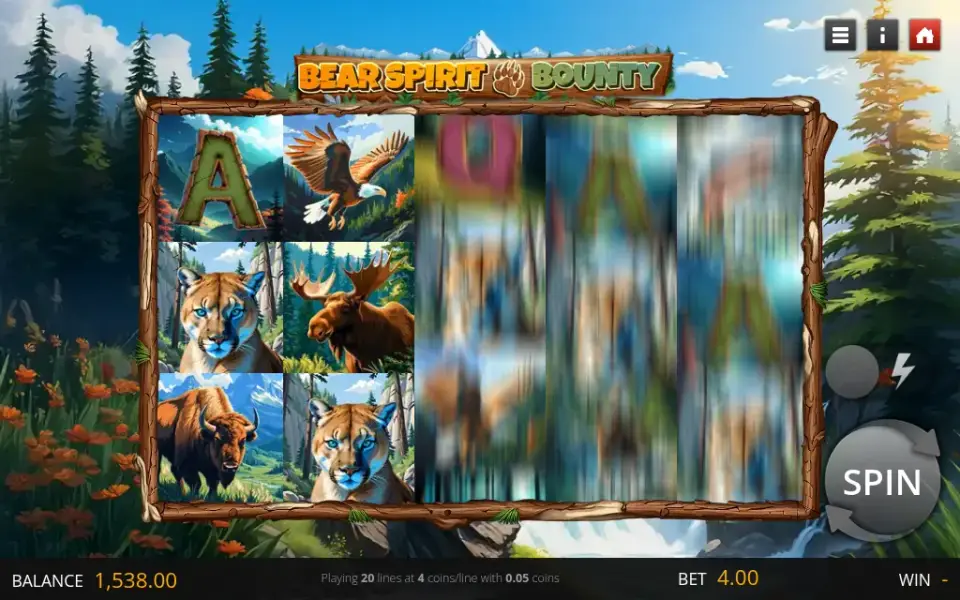 Bear Spirit Bounty, spin 122