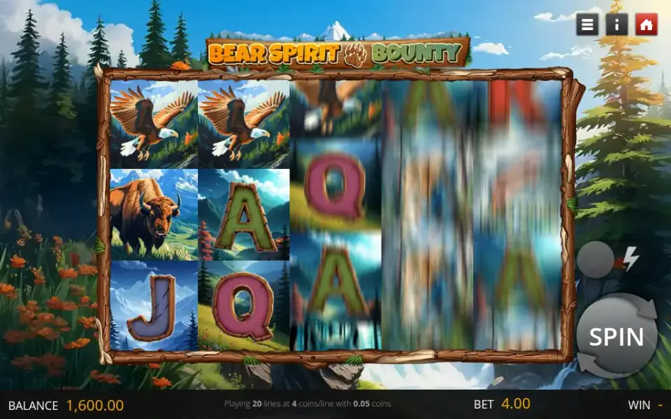 Bear Spirit Bounty, spin 128