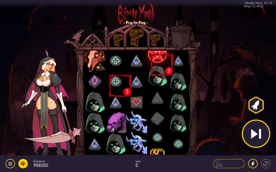 Bloody Mary: Pray For Prey, spin 15