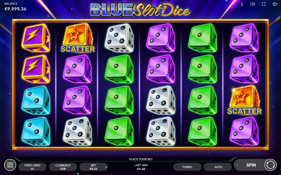 Blue Slot Dice, spin 59