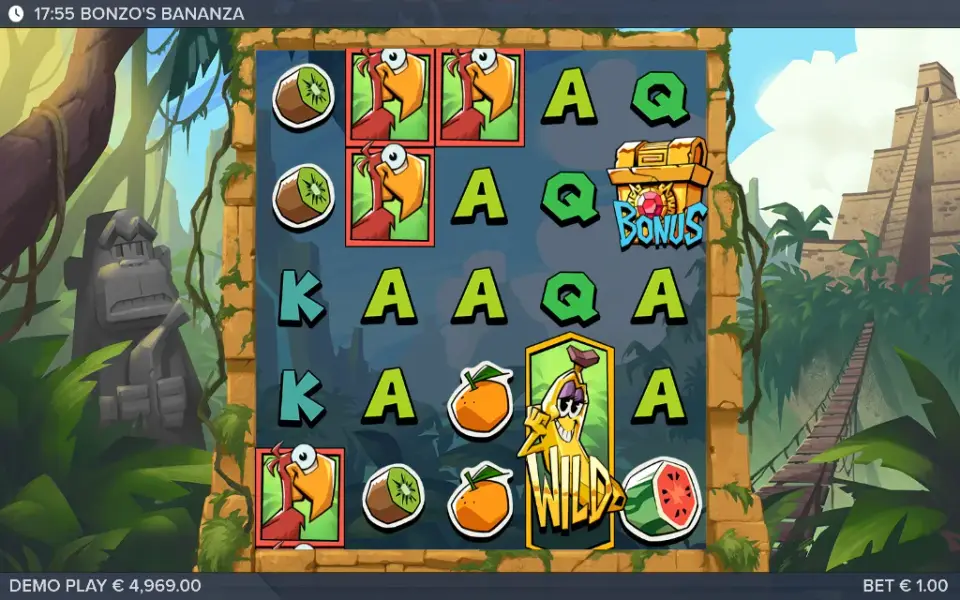Bonzo's Bananza, spin 114