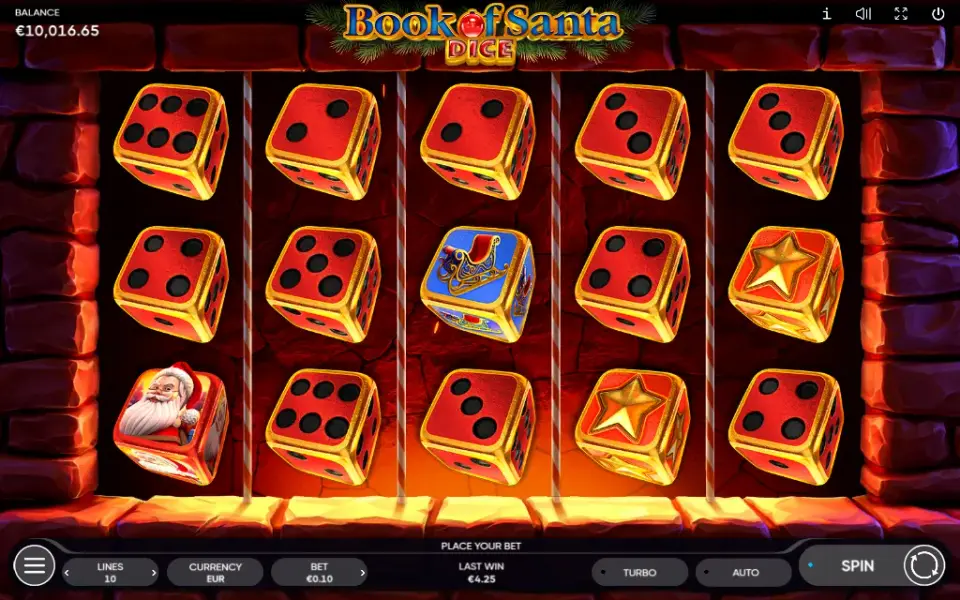 Book of Santa Dice, spin 135