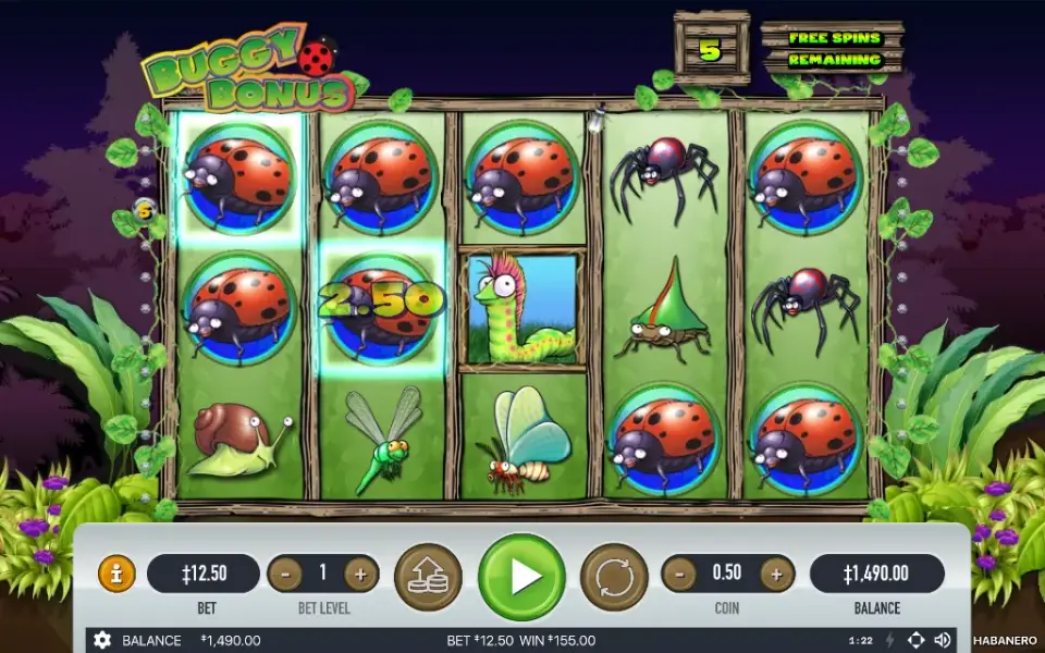 Buggy Bonus, spin 136