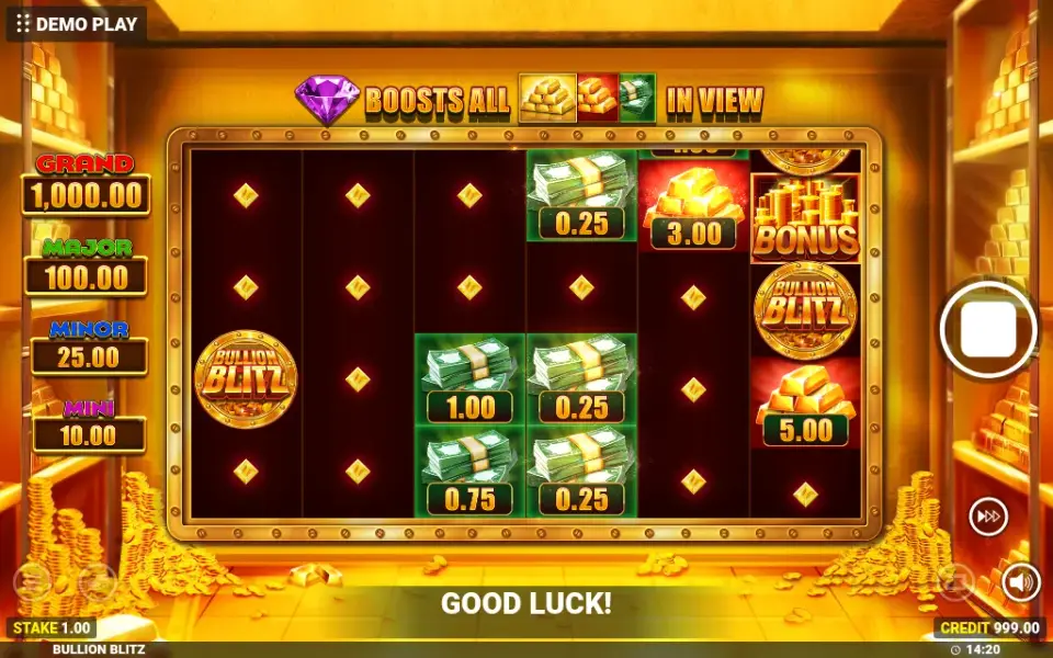 Bullion Blitz, spin 60