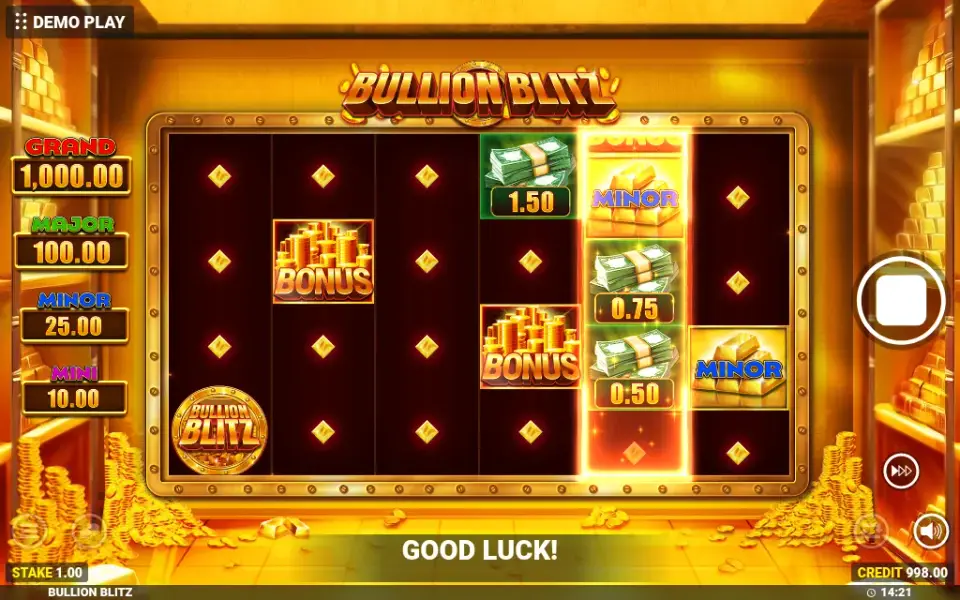 Bullion Blitz, spin 62