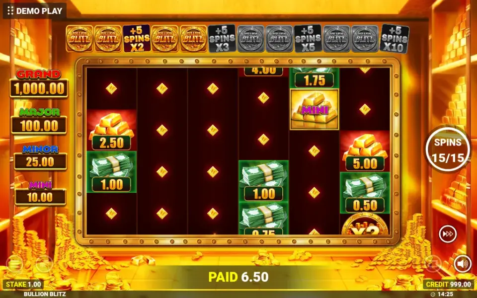 Bullion Blitz, spin 79