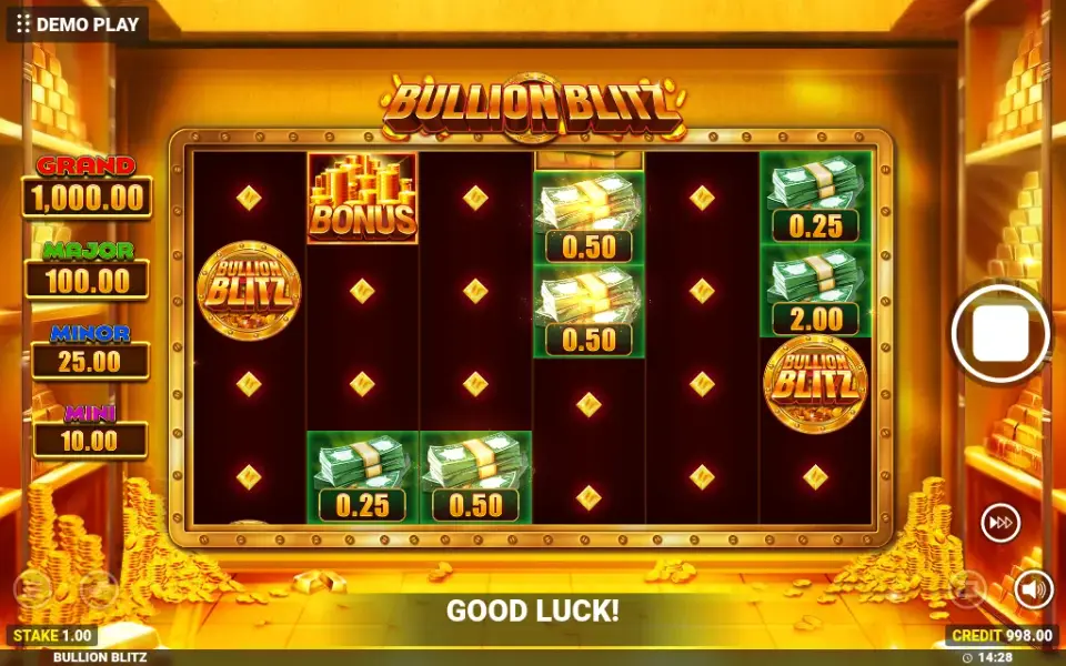 Bullion Blitz, spin 82