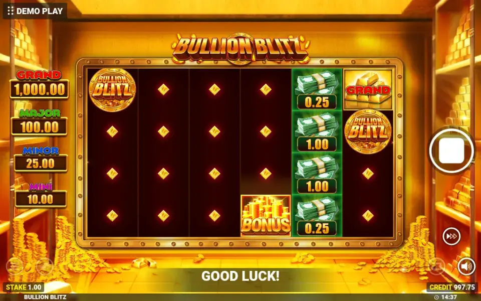 Bullion Blitz, spin 118