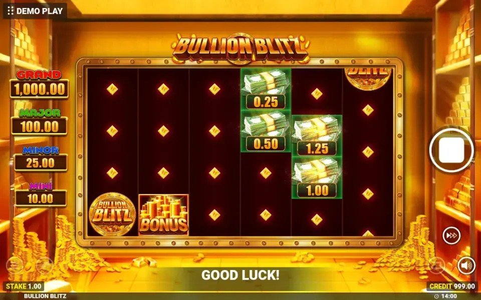 Bullion Blitz, spin 12