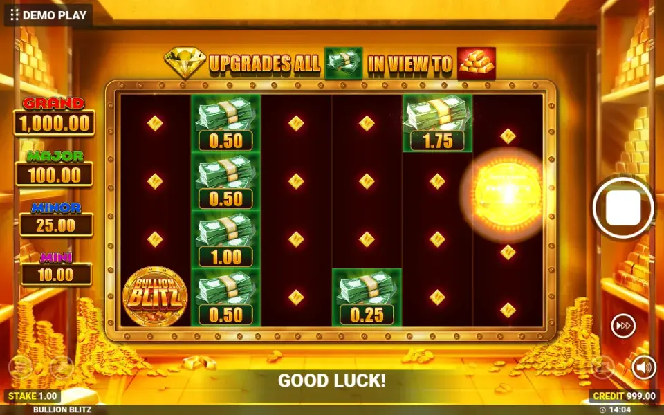 Bullion Blitz, spin 22