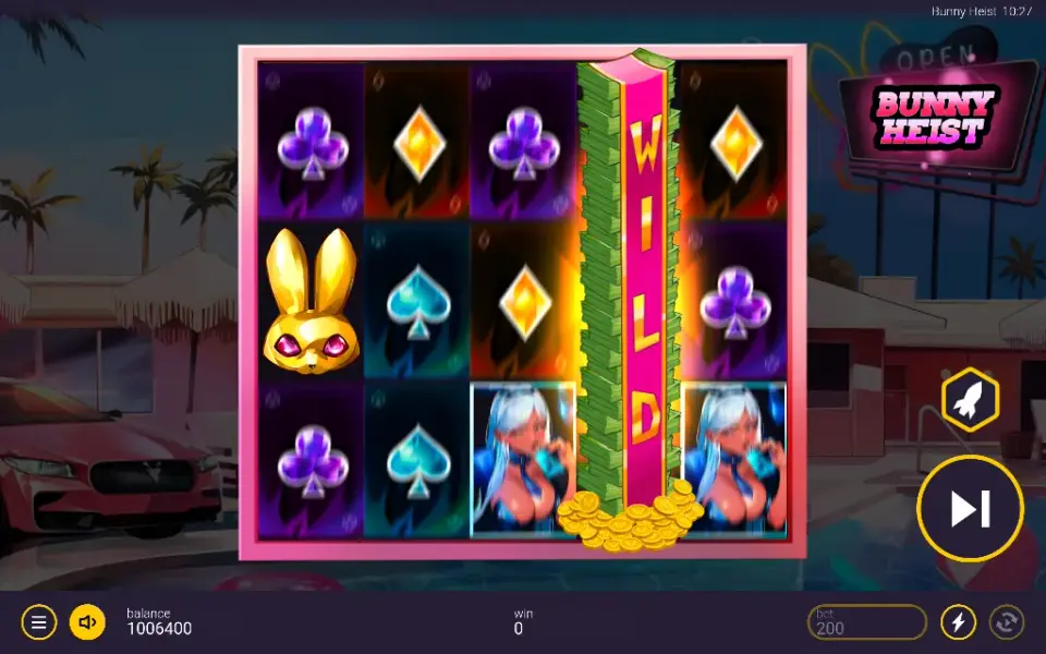 Bunny Heist, spin 84