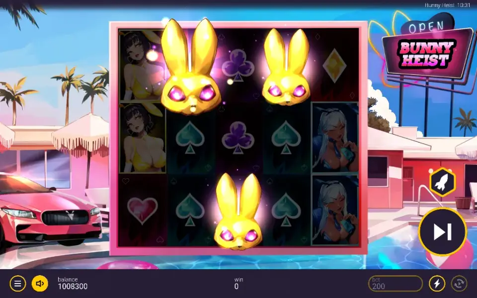 Bunny Heist, spin 104