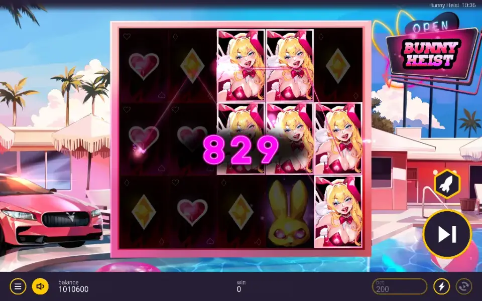 Bunny Heist, spin 124