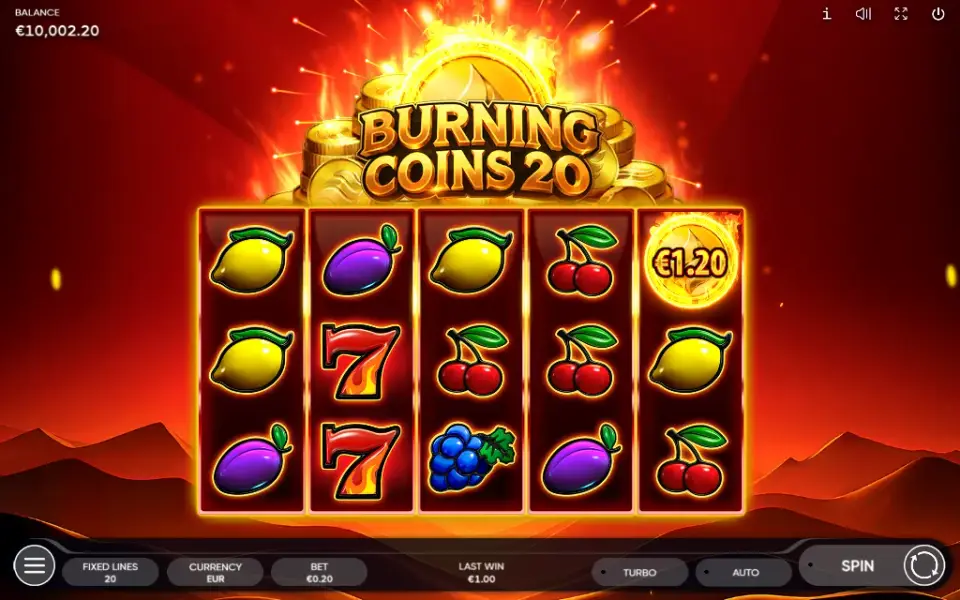 Burning Coins 20, spin 61
