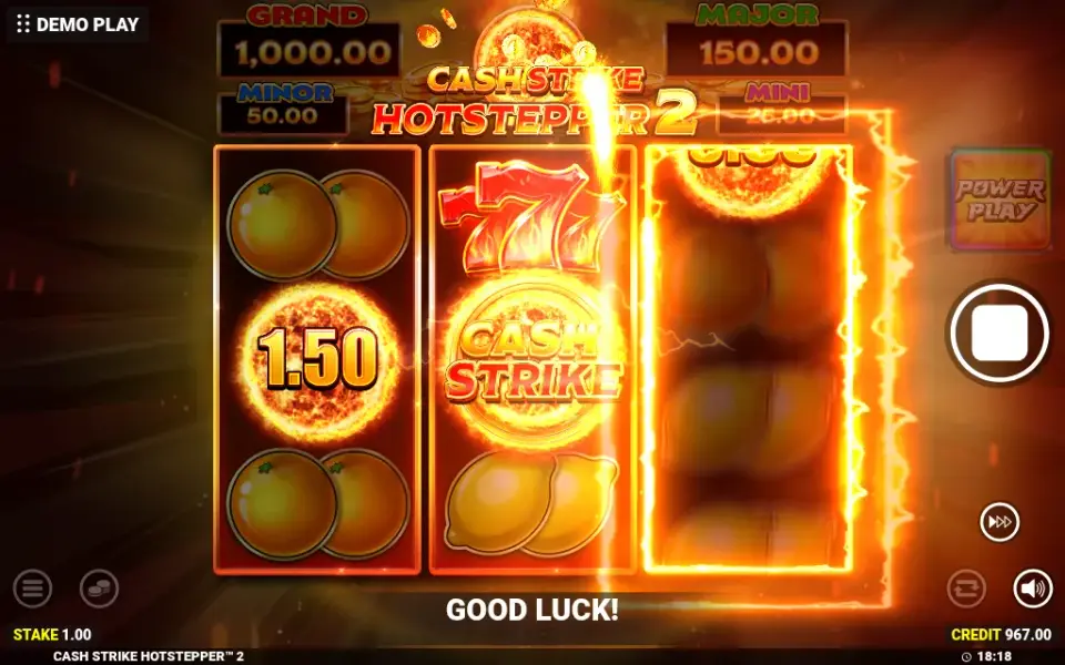 Cash Strike Hotstepper 2, spin 37