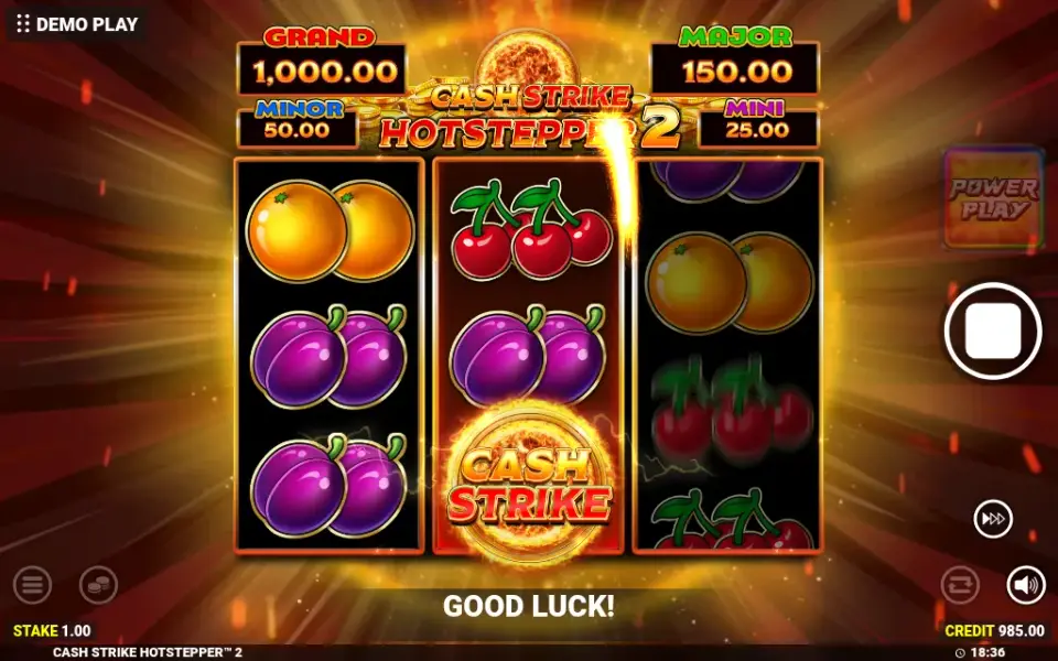 Cash Strike Hotstepper 2, spin 95