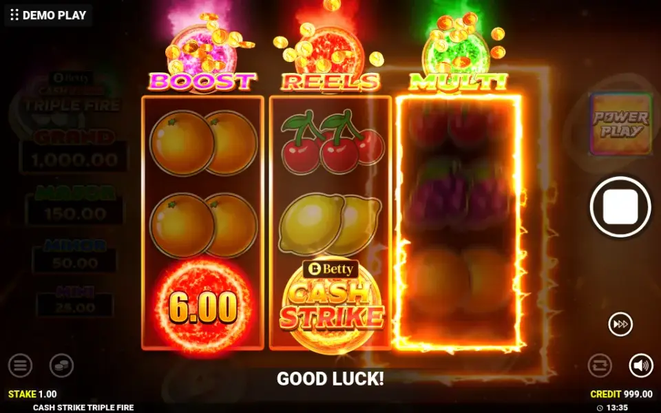 Cash Strike Triple Fire, spin 1