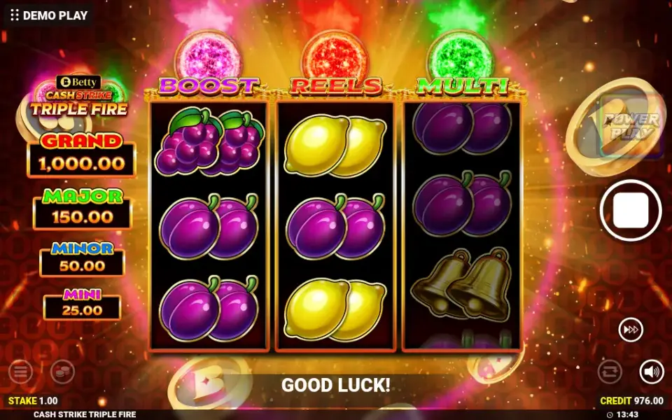 Cash Strike Triple Fire, spin 29