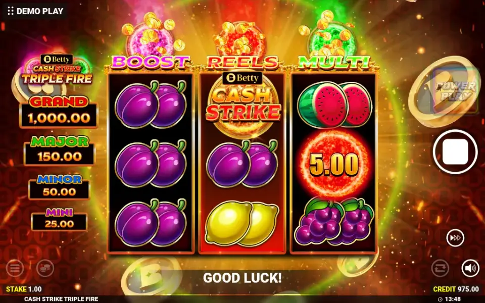 Cash Strike Triple Fire, spin 54