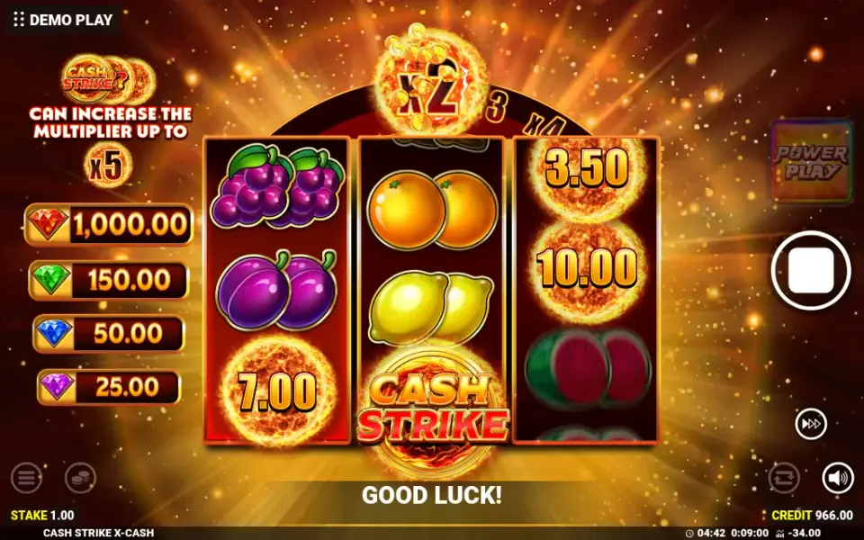 Cash Strike X Cash, spin 42