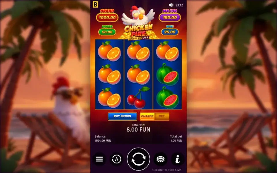 Chicken Fire, spin 20