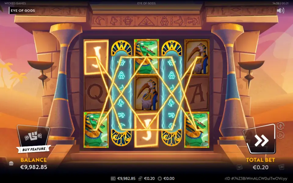 Eye of Gods, spin 150